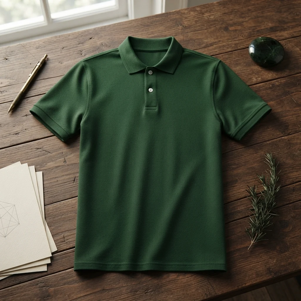 Cotton/Poly Classic Polo Shirt – Forest Green